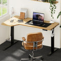 Oikiture 145cm Electric Standing Desk - Black