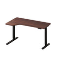 Oikiture 145cm Electric Standing Desk - Walnut
