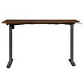 Oikiture 145cm Electric Standing Desk - Walnut