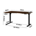 Oikiture Standing Desk - 145cm Electric