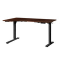 Oikiture 145cm Electric Standing Desk - Walnut