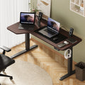 Oikiture 145cm Electric Standing Desk - Walnut