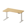 Oikiture 145cm Electric Standing Desk - White