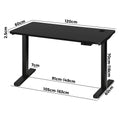 Oikiture 120cm Electric Standing Desk - Black