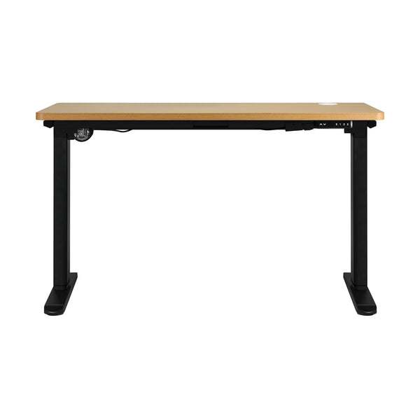 Oikiture 120cm Electric Standing Desk - Oak