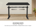 Oikiture 140cm Electric Standing Desk - Black