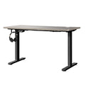 Oikiture 140cm Electric Standing Desk - Grey Oak