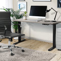 Oikiture 140cm Electric Standing Desk - Grey Oak