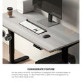 Oikiture 140cm Electric Standing Desk - Grey Oak