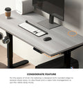 Oikiture 140cm Electric Standing Desk - Grey Oak