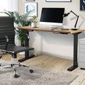 Oikiture 150cm Electric Standing Desk - Oak