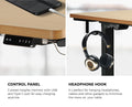 Oikiture 150cm Electric Standing Desk - Oak