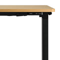 Oikiture 160cm Electric Standing Desk - Oak