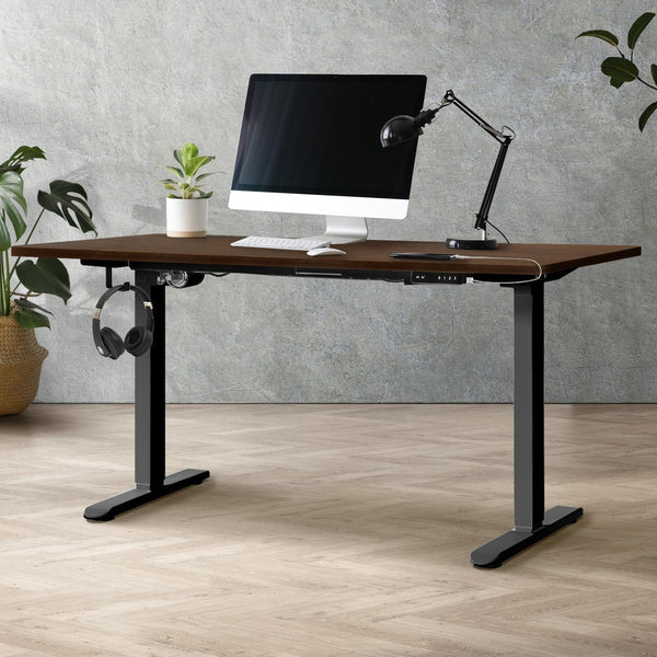 Oikiture Electrical Standing Desk 160 cm - Oak