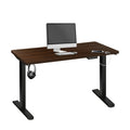 Oikiture 160cm Electric Standing Desk - Walnut