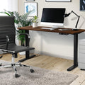 Oikiture 160cm Electric Standing Desk - Walnut