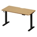 Oikiture 140cm Electric Standing Desk - Oak