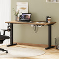 Oikiture 140cm Electric Standing Desk - Oak