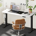 Oikiture 140cm Electric Standing Desk - White