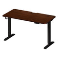 Oikiture 140cm Electric Standing Desk - Walnut