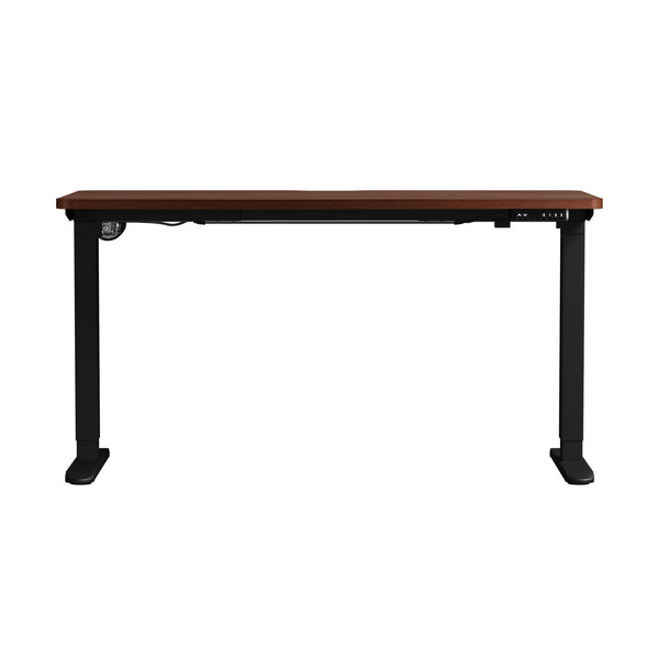 Oikiture 140cm Electric Standing Desk - Walnut