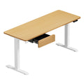 Oikiture 160cm Electric Standing Desk - Oak
