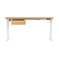 Oikiture 160cm Electric Standing Desk - Oak