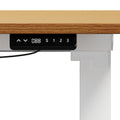 Oikiture 160cm Electric Standing Desk - Oak