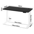 Oikiture 120cm Electric Standing Desk - Black