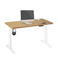 Oikiture 120cm Electric Standing Desk - Oak