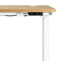 Oikiture 120cm Electric Standing Desk - Oak
