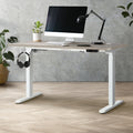 Oikiture 140cm Electric Standing Desk - Grey Oak