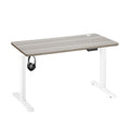 Oikiture 140cm Electric Standing Desk - Grey Oak