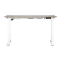 Oikiture 140cm Electric Standing Desk - Grey Oak