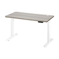 Oikiture 140cm Electric Standing Desk - Grey Oak