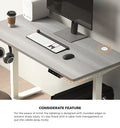 Oikiture 140cm Electric Standing Desk - Grey Oak