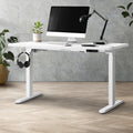 Oikiture 150cm Electric Standing Desk - Oak