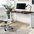 Oikiture 150cm Electric Standing Desk - Walnut