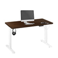 Oikiture 160cm Electric Standing Desk - Walnut