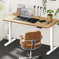 Oikiture 140cm Electric Standing Desk - Oak