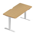 Oikiture 140cm Electric Standing Desk - Oak