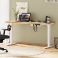 Oikiture 140cm Electric Standing Desk - Oak