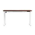 Oikiture 140cm Electric Standing Desk - Walnut