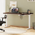 Oikiture 140cm Electric Standing Desk - Walnut