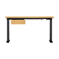 Oikiture 160cm Electric Standing Desk - Oak