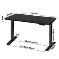 Oikiture 120cm Electric Standing Desk - Black