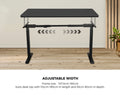 Oikiture 120cm Electric Standing Desk - Black