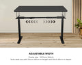 Oikiture 120cm Electric Standing Desk - Black