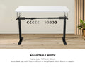 Oikiture 120cm Electric Standing Desk - White