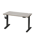 Oikiture 140cm Electric Standing Desk - Grey Oak